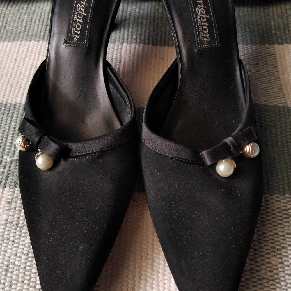 Brighton Black Dressy Mules